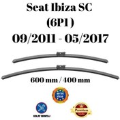 Resim Seat Ibiza Sc 6p1 2011 2012 2013 2014 Uyumlu Ön Cam Silecek Süpürgesi Takımı 600/400mm Silbak Sb2416c 