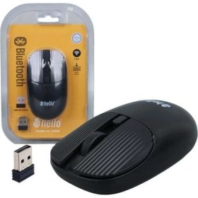 Resim Hello HL-21808 Siyah 1000 Dpı 2.4ghz Kablosuz Bluetooth Mouse 