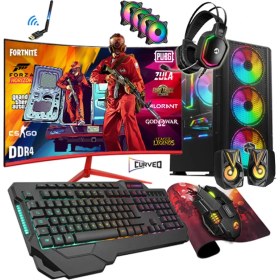 Resim Zeiron BSX17 Ryzen 5 3600 16GB 512GB Ssd+1tb HDD GTX1050TI 23.8" Oyuncu Masaüstü Bilgisayar 
