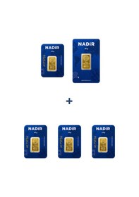 Resim Nadir Gold 24 Ayar 20 Gram Külçe Altın 1 Adet 10 Gram Külçe Altın + 4 Adet 2,5 Gram Külçe Altın 