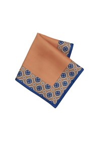 Resim AC&Co / Altınyıldız Classics Altınyıldız Classics Erkek Kahverengi - Lacivert Desenli Lacivert - Kahve Klasik Mendil 4A2922200011Khlstn Kahverengi - Lacivert 