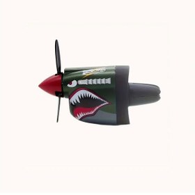 Resim Gaojunshop01 1 Adet P-40 Warhawk Araba Modeli Yeşil Köpekbalığı Ağız Kokusu Giderici Oda Parfümü 