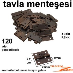 Resim Yıldırımnalburiye Tavla Menteşesi Eskitme Renk Mini Boy 2.6Cm Kutu Aksesuar Menteşe 