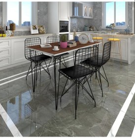 Resim Knsz masa sandalye takımı hem75mazlum cvzsyh 100*070 4 sandalye syhsyh 