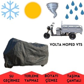 Resim Volta Moped Vt5 Kasalı Motor Brandası Su Geçirmez 
