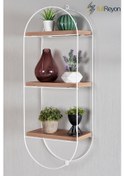 Resim Fullreyon Dekoratif 3 Raflı Duvar Rafı (523192538) 