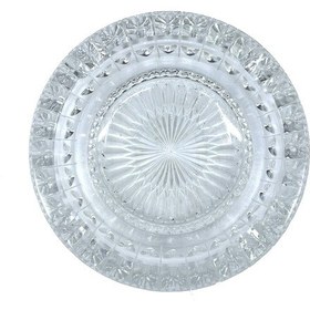 Resim Kristal Kesme Cam Küllük, Klasik Yuvarlak Tasarım, Ofis Ve Ev Dekorasyonu İçin Şık Kül Tablası, Dayanıklı Kalın Cam, 14 Cm 