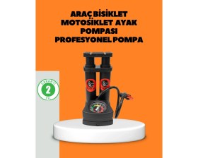 Resim SHC4200 Bfs Ayaklı Bisiklet Pompası Basınç Göstergeli Çok Amaçlı 