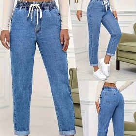 Resim Kadınlar İçin Esnek Kot Pantolon - Görünmez Bel Bağcıklı, Her Mevsim Giyilebilir Skinny Jeans - Kolay Temizlenebilir Denim Tarzı Tayt, Katlanabilir Paça Detayı, Rahat Kesim, Günlük ve Resmi Kıyafetler İçin Çok Yönlü Gardırop Parçası 