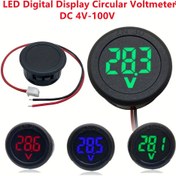 Resim 10 adet ARTSCAT LED Dijital Voltmetre - 3.8V, Araba Bataryaları & Elektrik Ölçümü için 3 Haneli Yuvarlak Ekran 