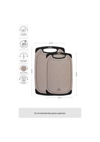 Resim Karaca Daily Granit Desenli Krem 2'li Kesme Tahtası 