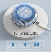 Resim Pembe T8 Kablosuz Bluetooth Kulaklık Kablosuz Bluetooth Kulaklıklar Led Güç Dijital Ekran Stereo Ses Kablosuz Kulaklık Xiaomi İçin 