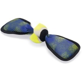 Resim markentegra Mavi/Sarı Yüzen Tenis Topu Köpek Oyuncağı, 30x9,5x6,3 cm 