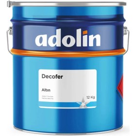 Resim Adolin Decofer 3300 Altın Yaldız Boya Metal Ahşap Koruyucu Dekoratif Boya 0,75 Lt 