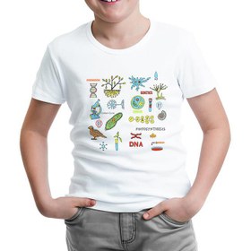 Resim Biyoloji - DNA Beyaz Çocuk Tshirt 