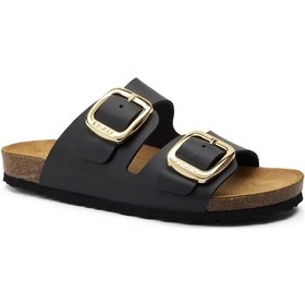 Resim Terlik Kadın 17P8 Frau LONDON Leather Nero 