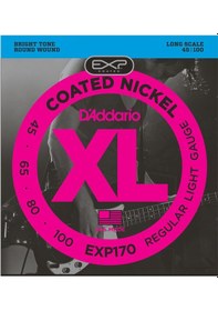 Resim D'addario Exp170 Exp Serisi Bas Gitar Tel Seti Regular Light - 45-100 - Coated Nickel 