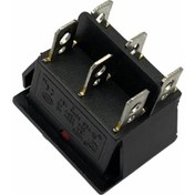 Resim Tuşlu Anahtar Işıklı büyük Boy Kare 6 Fiş on-off-on N11.17563 