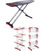 Resim Devecioğlu MM123 BlackBoard Ütü Masası MM020 Luna Katlı Çamaşır Kurutmalık Set 
