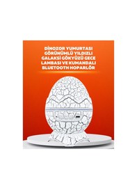 Resim Dinozor Yumurtası Tasarımlı Projektörlü Gece Lambası Çok Renkli 09115899 