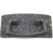 Resim Tasarım Küresi 3D Antika Tarz Dekoratif Pirinç Otantik Dövme Kapı Kulbu - 45X90 Mm, Oksit - Lisinya 