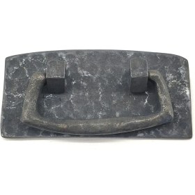 Resim Tasarım Küresi 3D Antika Tarz Dekoratif Pirinç Otantik Dövme Kapı Kulbu - 45X90 Mm, Oksit - Lisinya 