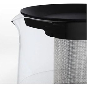 Resim Sumuhome Rıklıg Pratik Cam Demlik 0.6 Lt Siyah - Şeffaf 