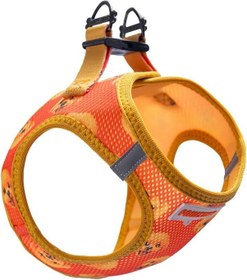 Resim Poodle Airmesh Kedi Köpek Göğüs Tasması M Turuncu 