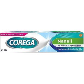 Resim Corega Gün Boyu Güçlü Tutuş Naneli Diş Protez Yapıştırıcı Krem 40 G 