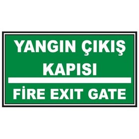 Resim Fosforlu Yangın Çıkış Kapısı- Fire Exit Levhası - Fotolümenli (497721063) 