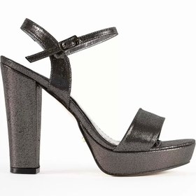 Resim Galip Ayakkabı Rovan Mat Platform Kalın Topuklu Ayakkabı 11 Cm Antrasit 