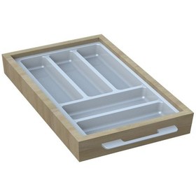 Resim Mutfak Çekmece Içi Beyaz Modüler Kaşıklık 29cm X 48cm Yanlar Ve Boydan 4cm Kesilebilir Beyaz 