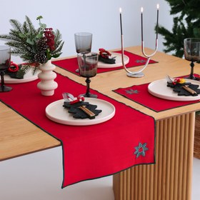 Resim Charm Leke Tutmaz Keten Runner 40x140 cm - 40x140 cm 