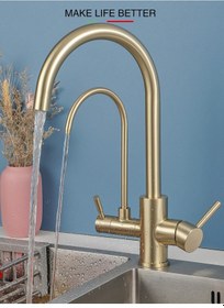 Resim Mutfak Eviye Bataryası Dual Flow Su Arıtma Çıkışlı 