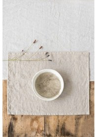 Resim Wellstil Doku Organik Ham Keten Amerikan Servisi 4'lü 35 x 45 Krem 