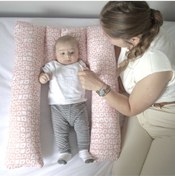 Resim Babyjem Babynest Anne Yanı Konfor Dönmeyi Engelleyen U Minder Pembe Outlet Standart 