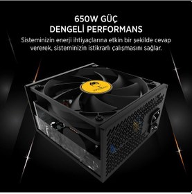 Resim James Donkey Jdp650 Apfc 12cm 80+ Bronze 650w Psu 