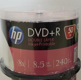 Resim DVD+R DL 8.5GB Printable 50 Cakebox HP