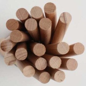 Resim Genel Markalar 24mm Çapında Tahta Çubuklar, 10'lü Set El Işi 30cm Çubuk 