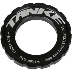 Resim Kosona Karbondioksit Bisiklet Hub Santral Kilitleme Adaptörü - 9/12/15/20mm Torna Mil/hızlı Çıkarabilir - Disk Yükleme İçin - Siyah - 8-10g 