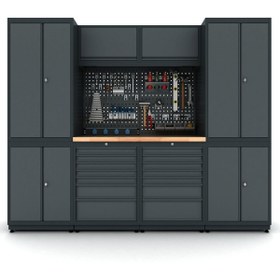 Resim İdeal Ekipman 2.4 Metre Modüler Çalışma Tezgahı İE.36.18.11 