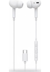 Resim Lucatech Lh-307 Type-c Mikrofonlu Stereo Kulak İçi Kulaklık - Beyaz Lh-307 