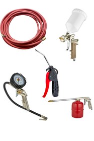 Resim hallettim Aristo Havalı Tabanca Seti + Sel 8mm 15m Hortum (5’li Set) 