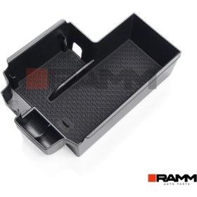 Resim Ramm Bmw Kol Dayama Saklama Kutusu Pvc Siyah 