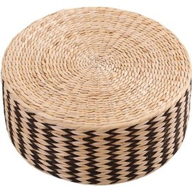 Resim Suntek Magideal Yer Minderi Tatami Mat Dokuma Hasır El Yapımı 45x20cm 