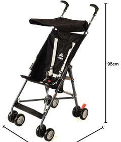 Resim Aldeba Pratık Baston Bebek Arabası - Siyah - Siyah / Standart 