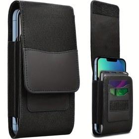 Resim Tek Kılıf İki Telefon, Çiftli Telefon Kılıfı ve Kemeri Klipsi - iPhone 13 Pro Max, 12 Pro Max, G22 Edge, 30 Pro, Galaxy Note 20 Ultra, Note 10+ S22 Ultra için 