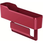 Resim Chuangyinshop Evrensel Araç Koltuğu Arası Depolama Kutusu Çok Amaçlı Sökülebilir Canlı Kırmızı 