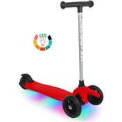 Resim Tois Scootix Pilli Işıklı 3 Tekerlekli Çocuk Scooter Siyah 