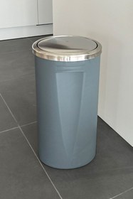 Resim Prima Nova Lenox 35 Lt Döner Kapaklı Mutfak Banyo Ofis Çöp Kovası-Gri 